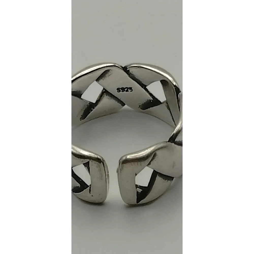 Style Braiding Design Ring, Silver 925‎ Size 6
